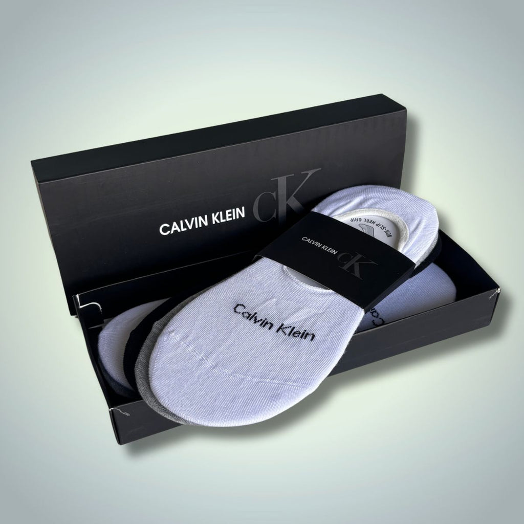 Calvin Klein комплект 6 чифта невидими чорапи, 40-45. Черни, Сиви, Бели. Premium качество