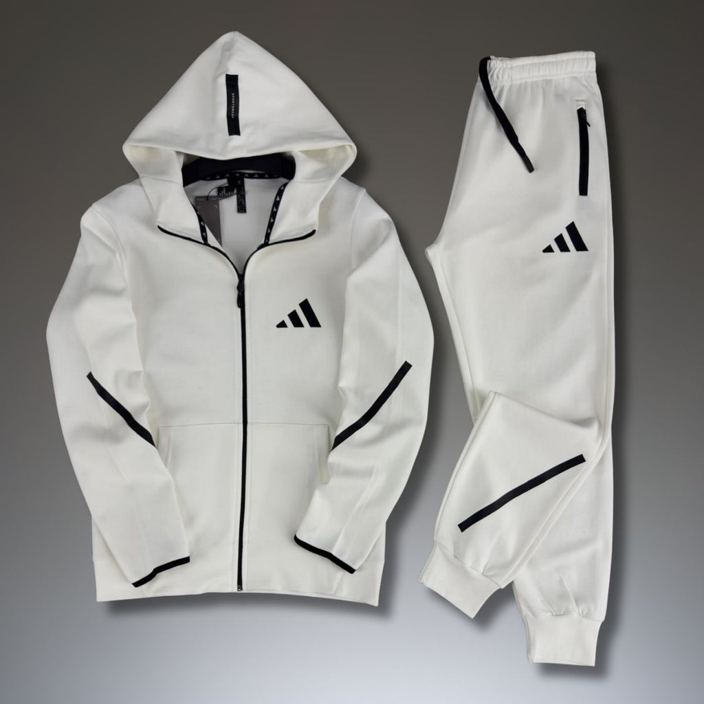 Adidas мъжки спортен екип, 2025, бял. Premium качество