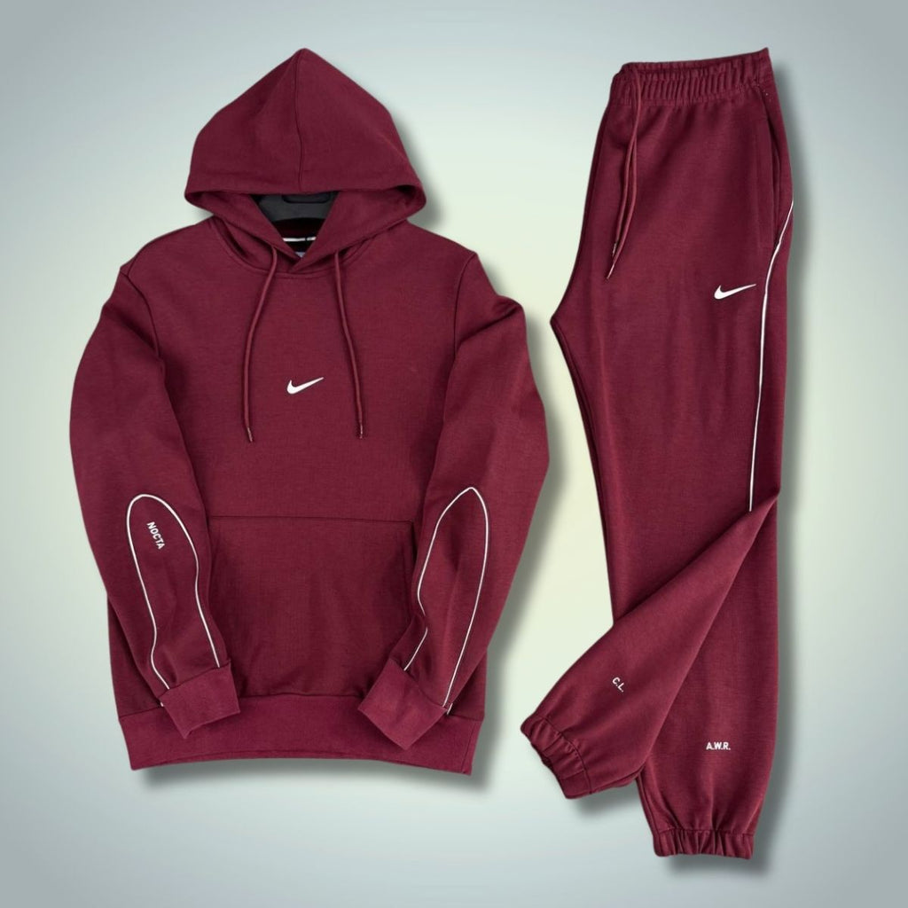 Nike Nocta мъжки спортен екип, суичър, бордо. Premium качество