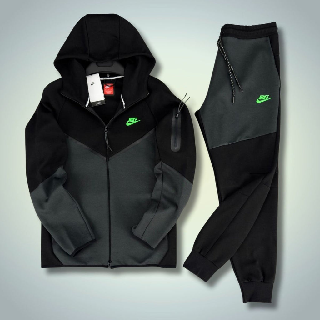 Nike Tech Fleece мъжки спортен екип, черен - графитен. Модел 2024. Premium качество