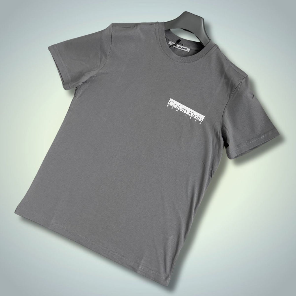Мъжка сива тениска Calvin Klein, New York. Premium качество