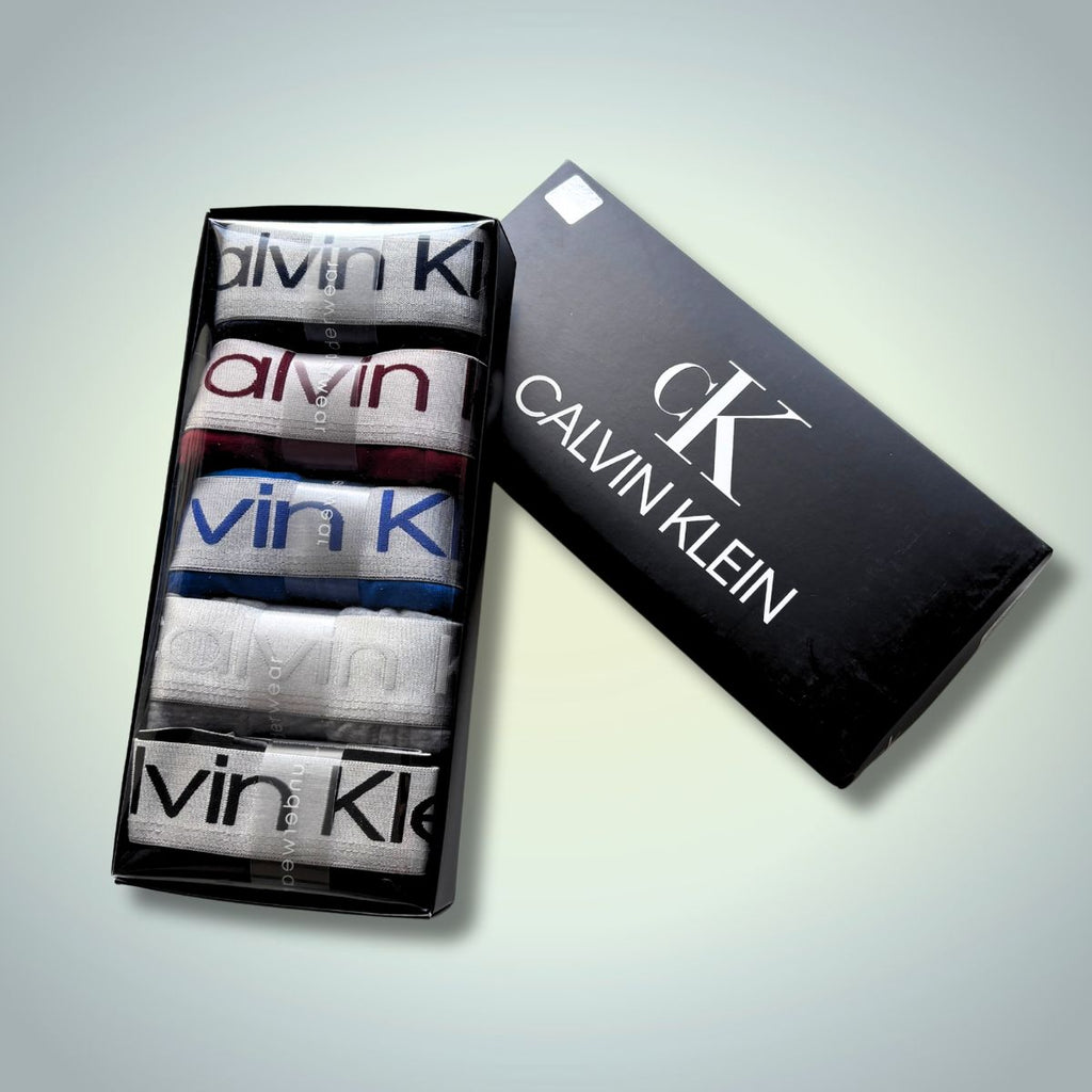 Calvin Klein комплект 5 чифта боксерки. Микс цветове. Premium качество