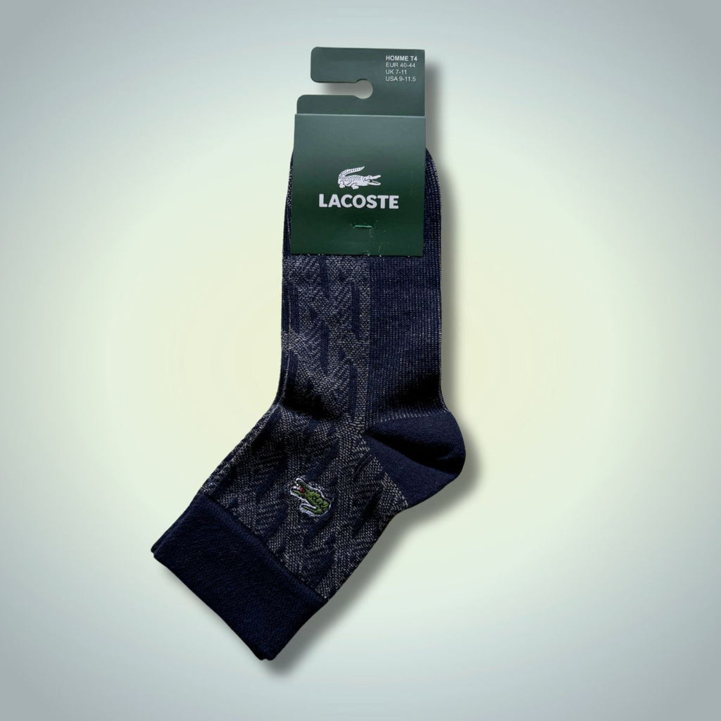 Lacoste къси чорапи, 40-44. Тъмносини, Jacquard. Premium качество