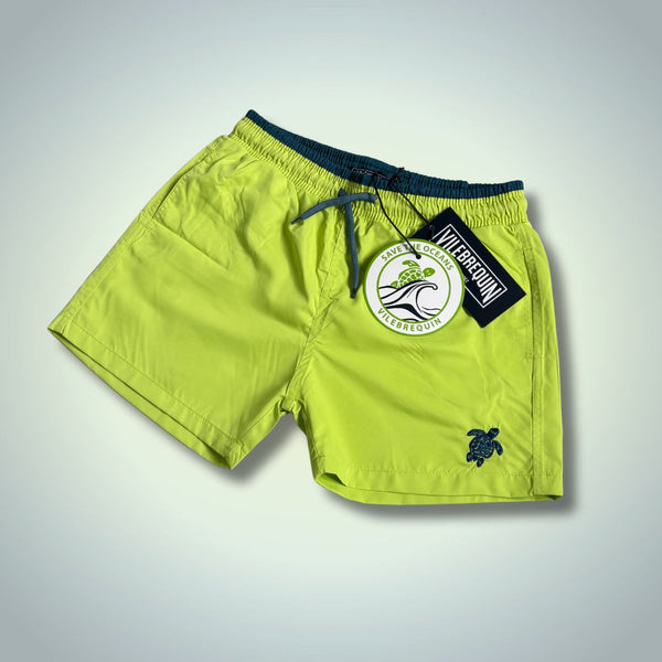 Vilebrequin детски бански шорти. Неоново зелени. Premium качество