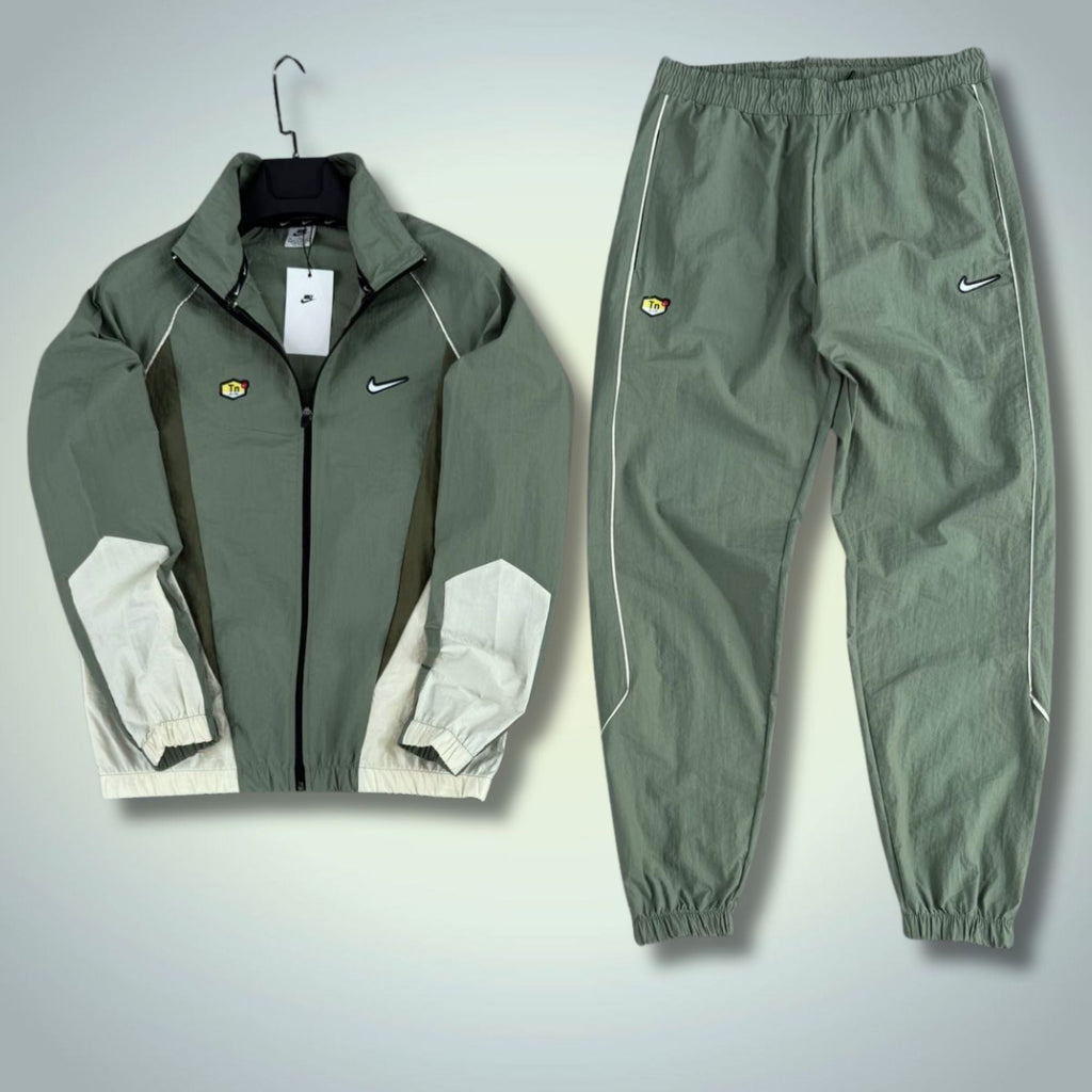 Nike TN мъжки шушляков спортен екип, маслинено зелен. Premium качество