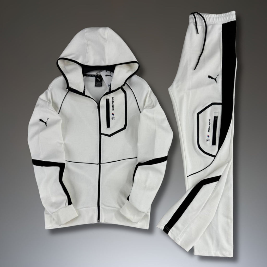 Puma x BMW мъжки спортен екип, бял. Premium качество