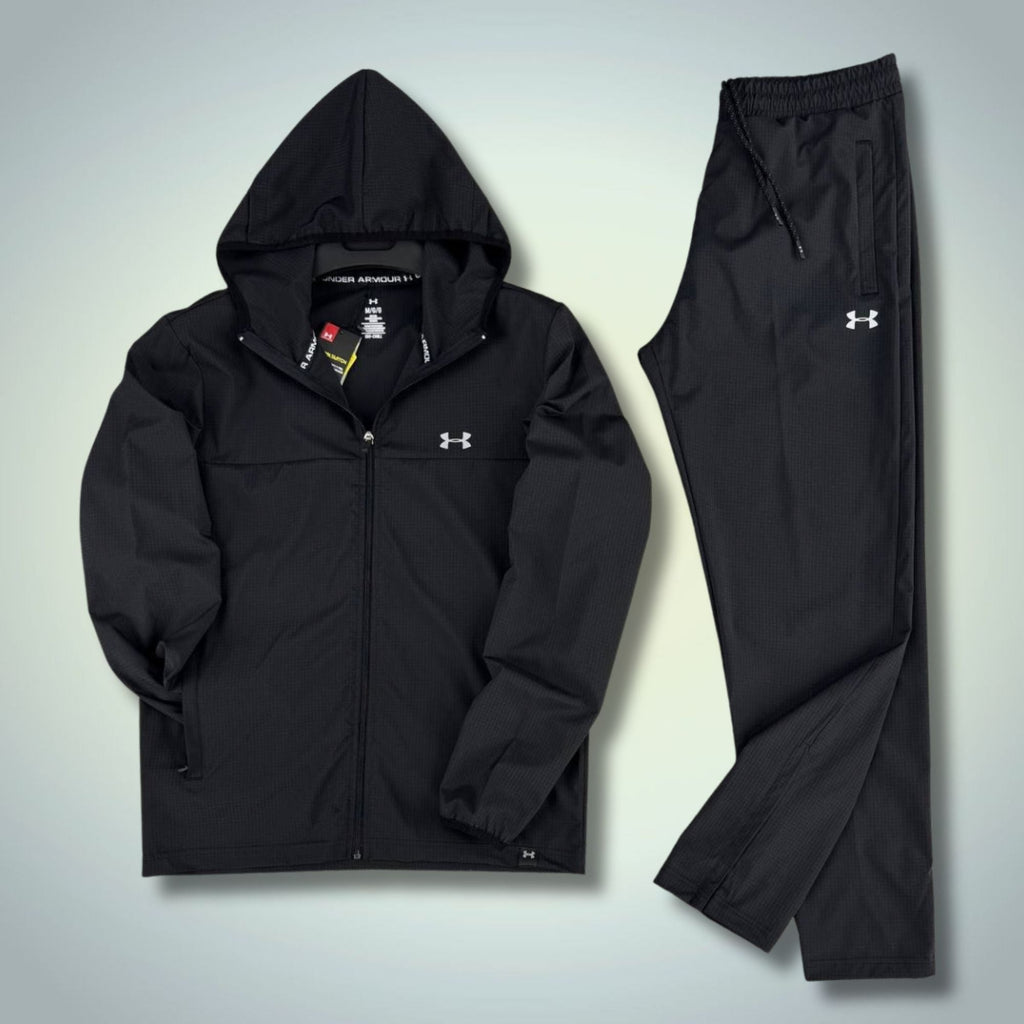 Under Armour мъжки шушляков спортен екип, черен, голямо лого. Premium качество