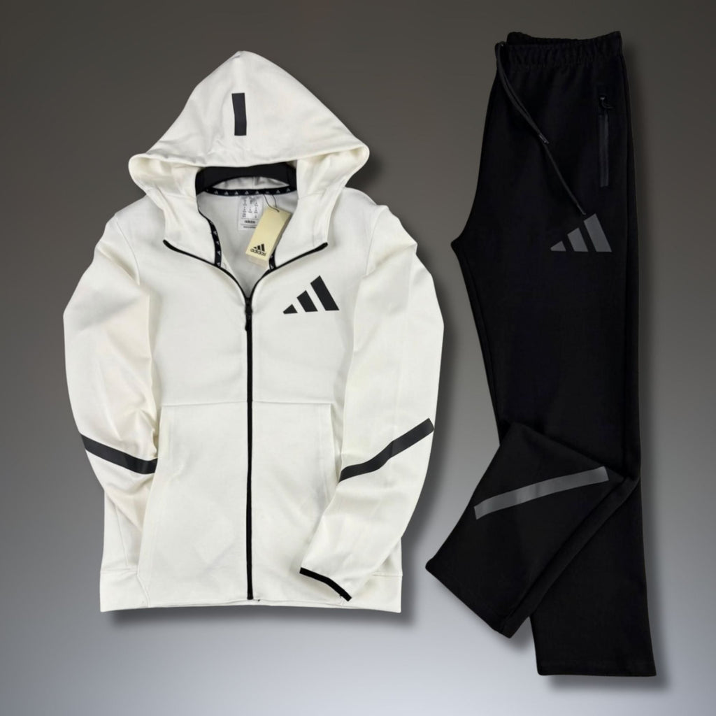 Adidas мъжки спортен екип, 2025, черно-бял. Premium качество