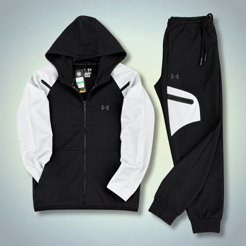 Under Armour мъжки спортен екип, 2026, графитен - бял. Premium качество