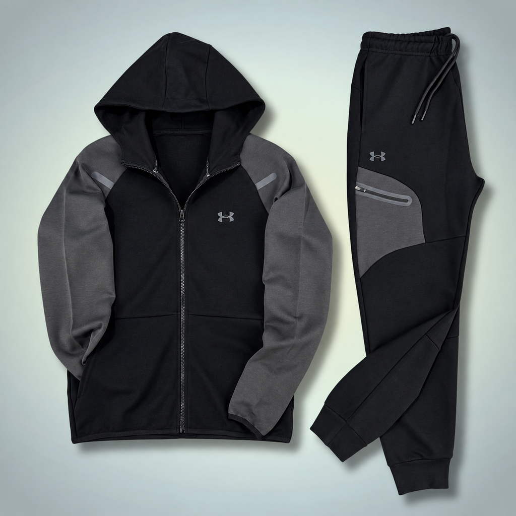 Under Armour мъжки спортен екип, 2026, черен - графитен. Premium качество