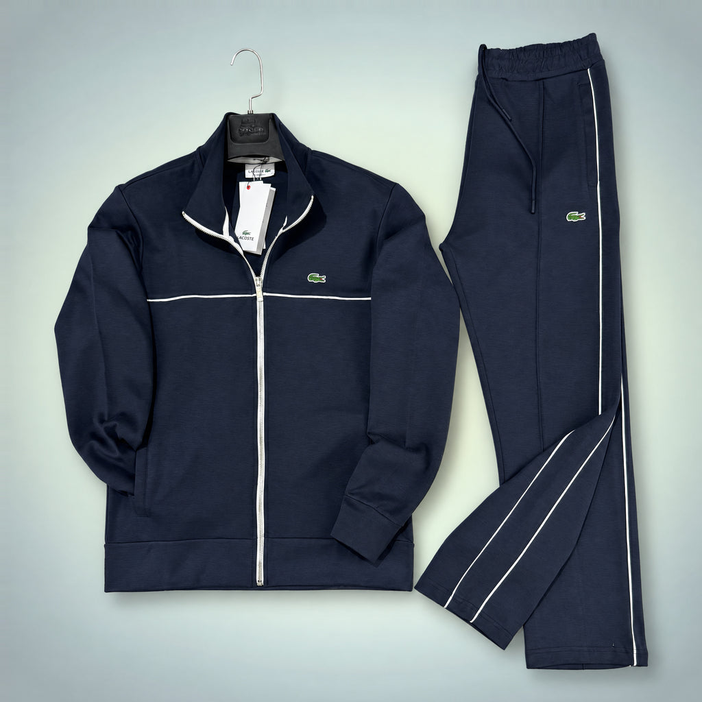 Lacoste Мъжки Спортен екип. Син. Права кройка