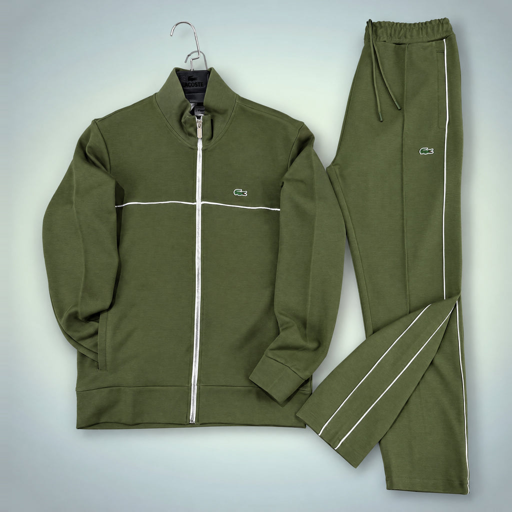 Lacoste Мъжки Спортен екип. Зелен. Права кройка