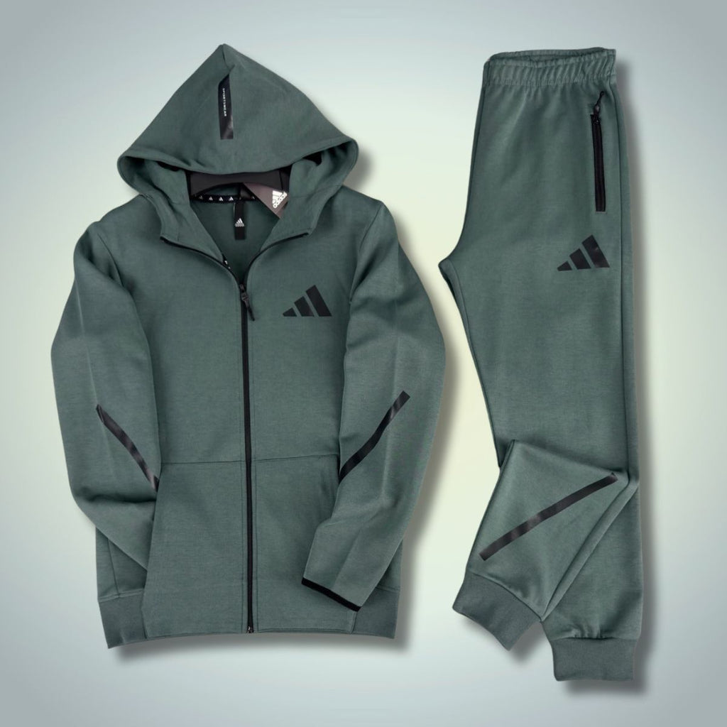 Adidas мъжки спортен екип, 2025, градинско зелен. Premium качество