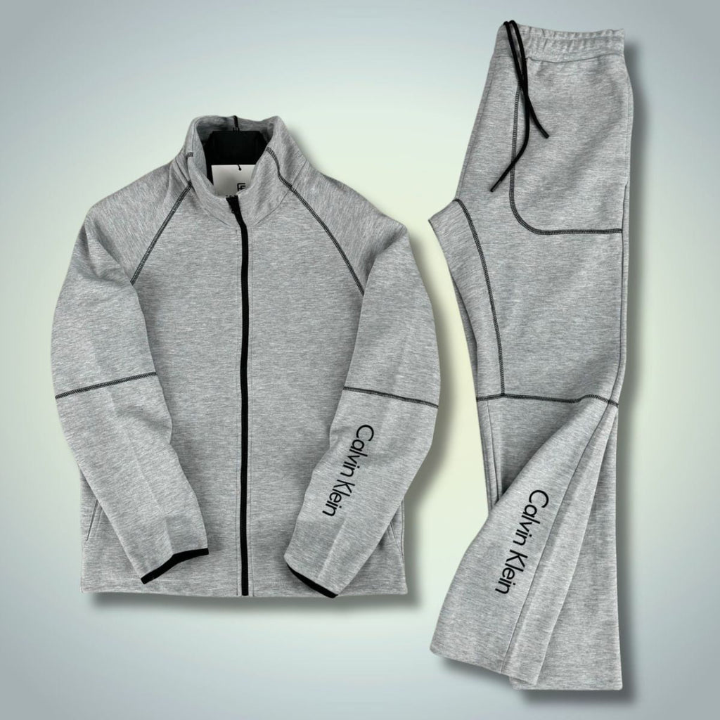 Calvin Klein мъжки спортен екип, класическо сив. Premium качество