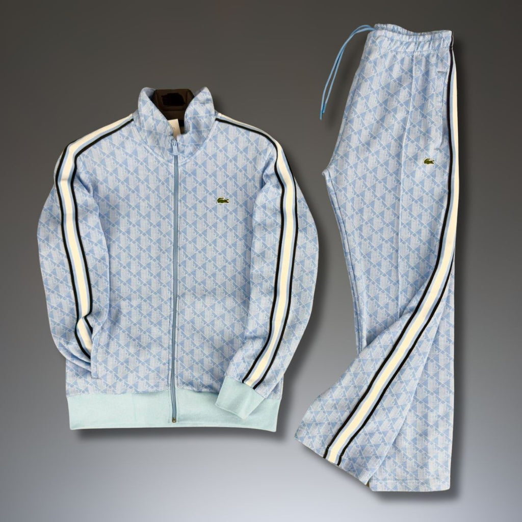 Lacoste мъжки спортен екип, Jacquard Monogram, светлосин. Premium качество