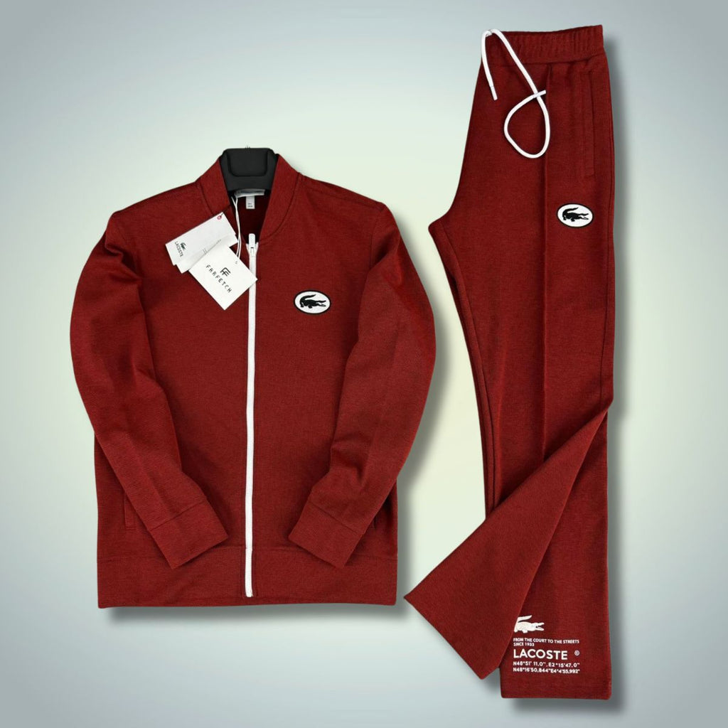 Lacoste мъжки спортен екип, бордо. Premium качество