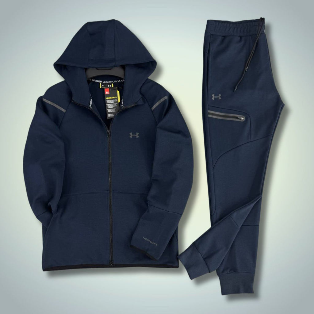 Under Armour рефлективен мъжки спортен екип, син. Premium качество