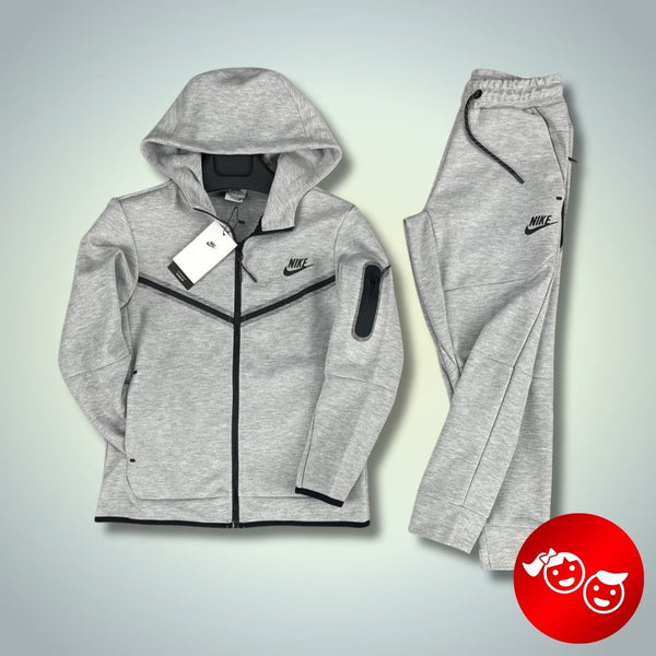 Nike Tech Fleece детски спортен екип, класическо сив. Premium качество