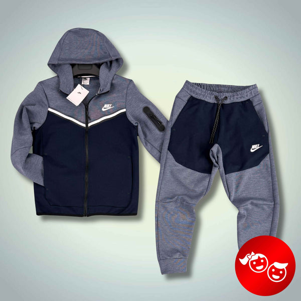 Nike Tech Fleece детски спортен екип, син - тъмносин. Модел 2024. Premium качество
