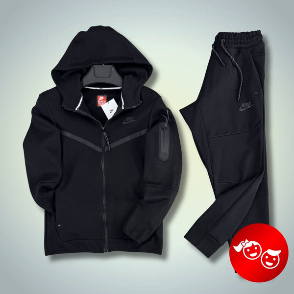 Nike Tech Fleece детски спортен екип, черен. 2024. Premium качество
