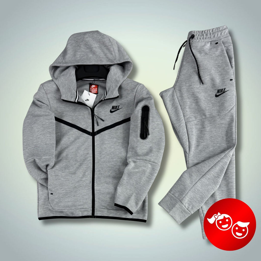 Nike Tech Fleece детски спортен екип, класическо сив. 2024. Premium качество
