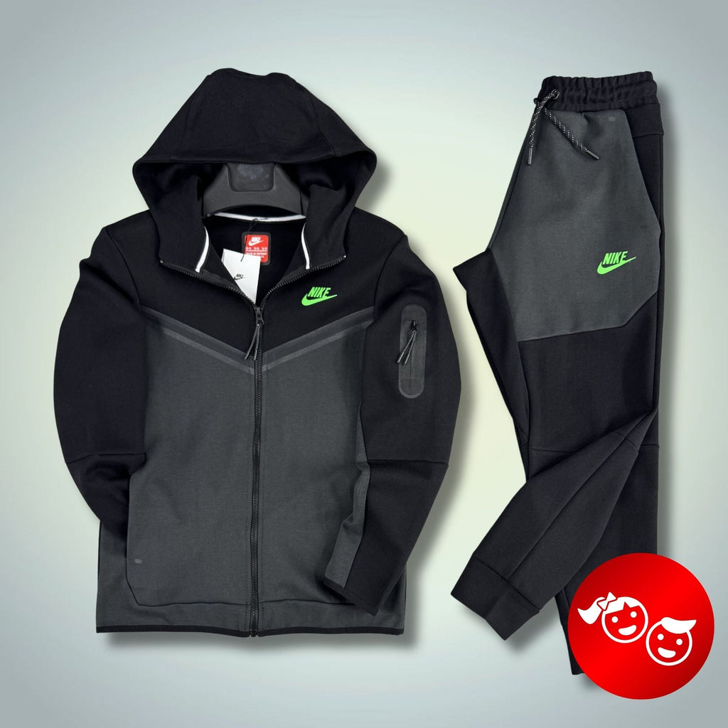 Nike Tech Fleece детски спортен екип, черно-графитен. Premium качество