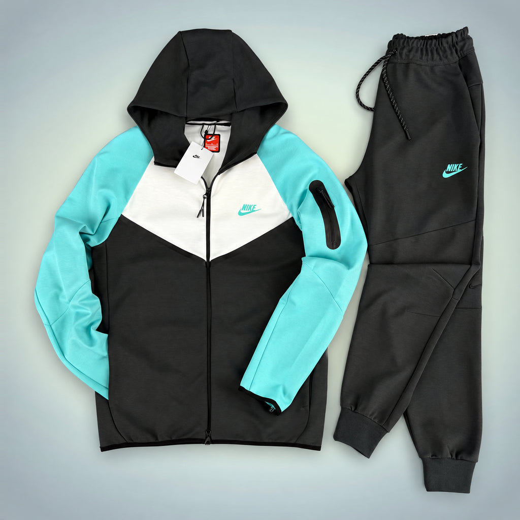 Nike Tech Fleece Men 2024. Mint-White-Graphite