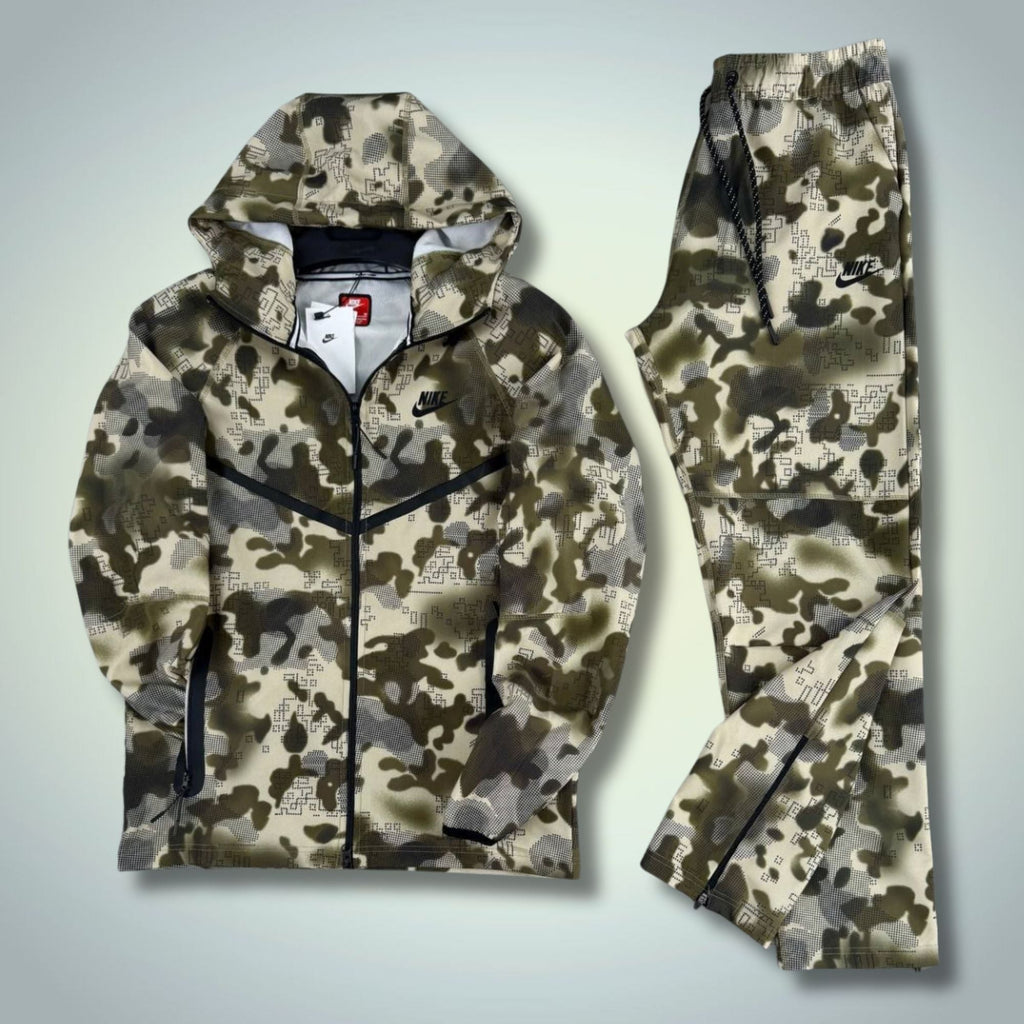 Nike Tech Fleece мъжки шушляков спортен екип, камуфлажен. Premium качество