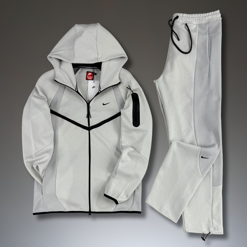 Nike Tech Fleece мъжки спортен екип, мръсно бял. Модел 2026. Premium качество