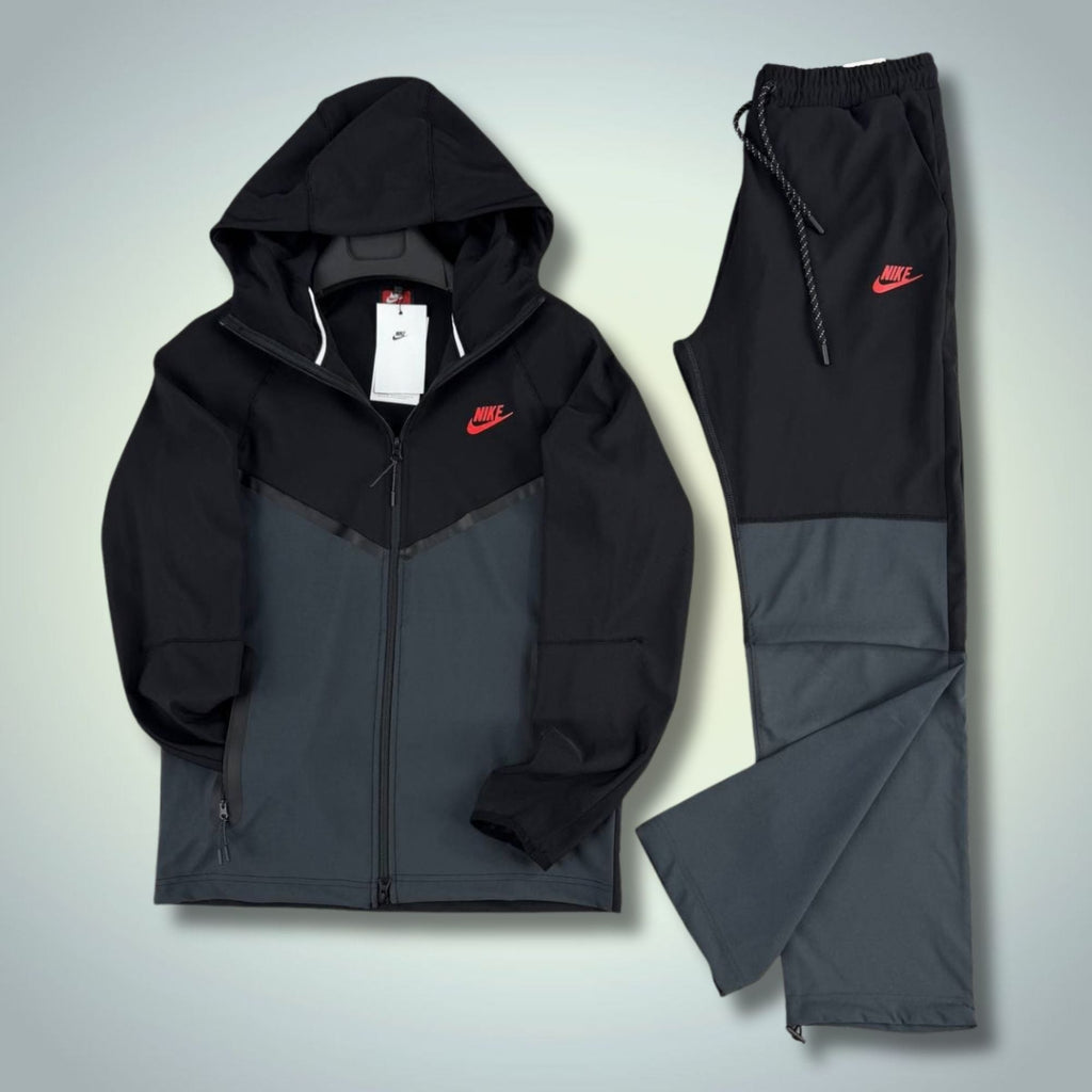 Nike Tech Fleece мъжки шушляков спортен екип, черно-графитен. Premium качество