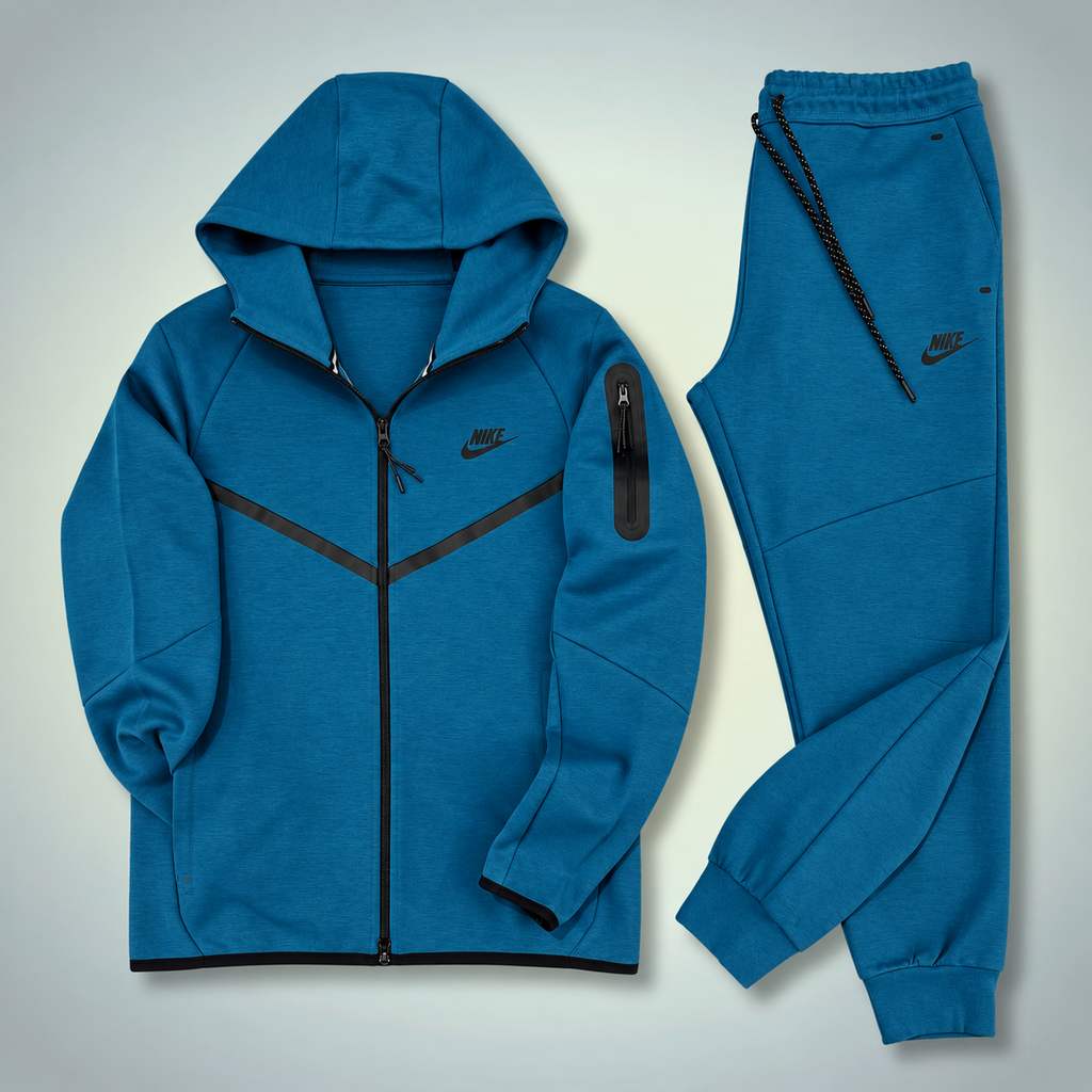 Nike Tech Fleece мъжки спортен екип, тъмно морско син. Модел 2024. Premium качество