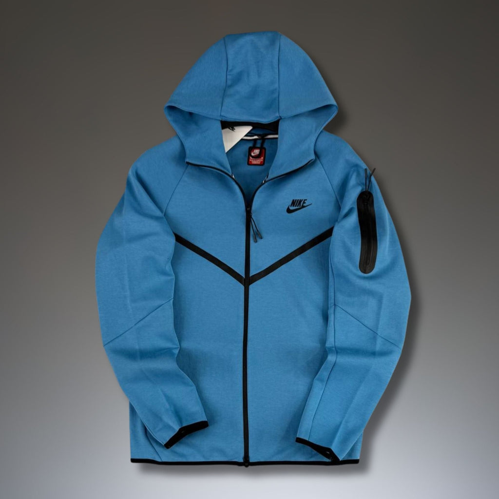 Nike Tech Fleece мъжки суичър, син. Модел 2024. Premium качество