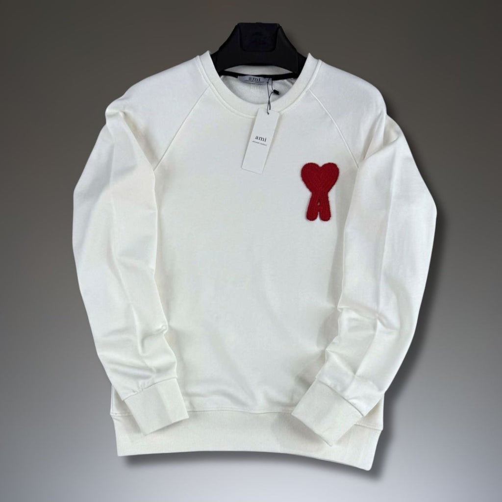 AM мъжки суичър, бял. Premium качество