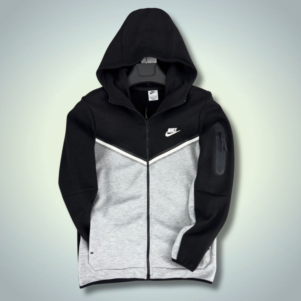 Nike Tech Fleece мъжки суичър, черен - сив. Premium качество