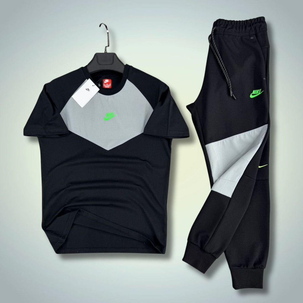 Nike Tech Fleece мъжки летен спортен екип, черно-сив. 2026. Premium качество