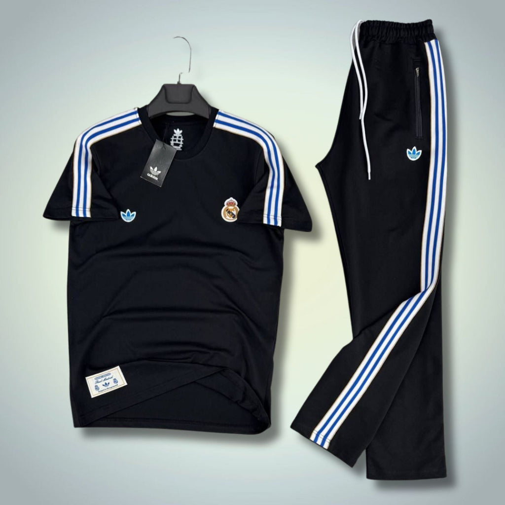 Adidas мъжки летен спортен екип, черен. Реал Мадрид. Premium качество