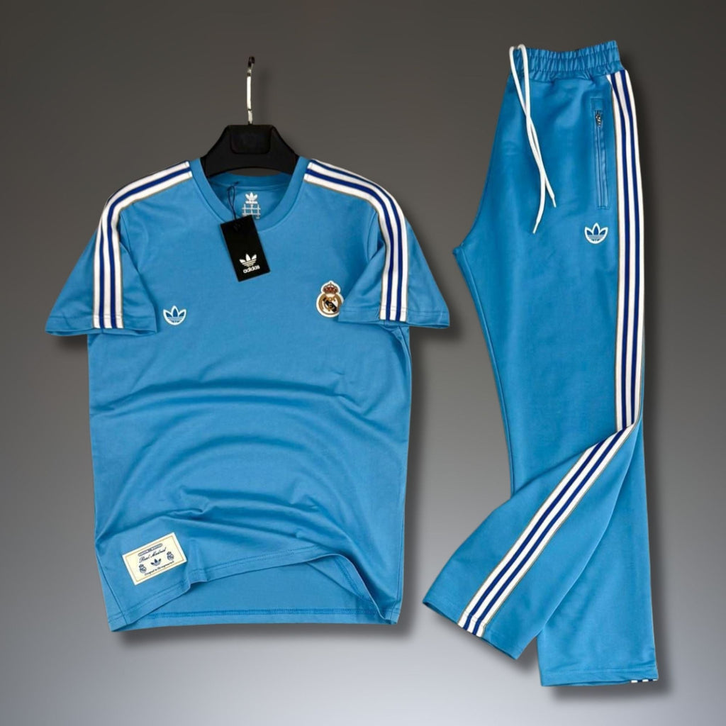 Adidas мъжки летен спортен екип, син. Реал Мадрид. Premium качество