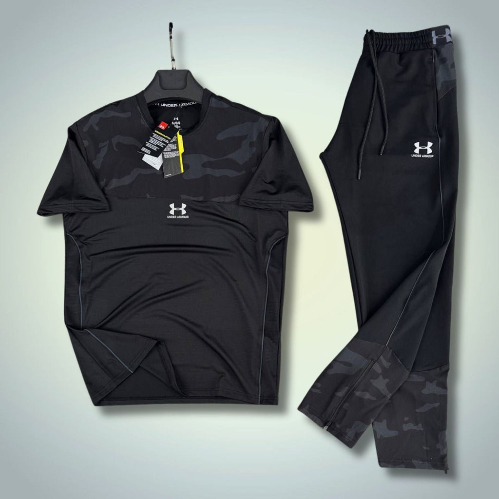 Under Armour мъжки шушляков спортен екип, черен-камуфлажен. Premium качество