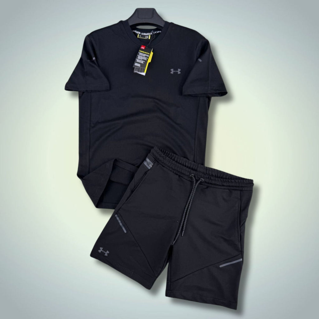 Under Armour мъжки къс спортен екип, черен. Premium качество
