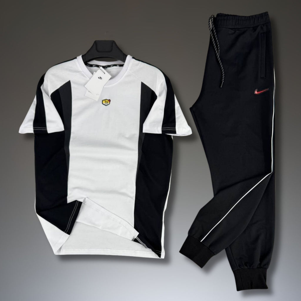 Nike TN мъжки летен спортен екип, черно-бял. Premium качество