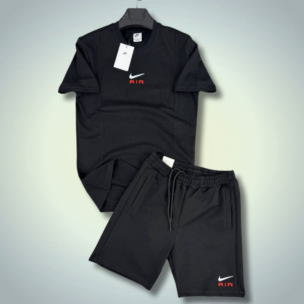 Nike Air мъжки къс спортен екип, черен. Premium качество