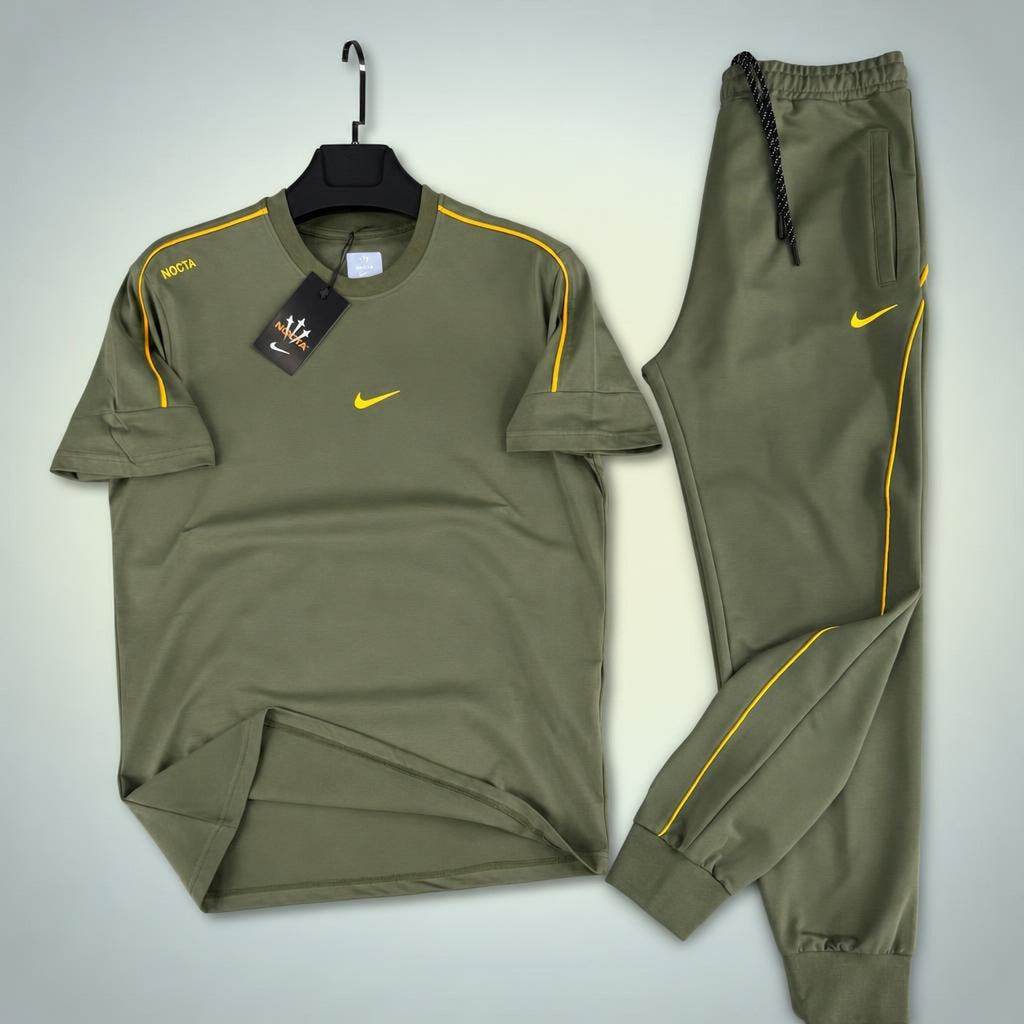 Nike Nocta мъжки летен спортен екип, маслиново зелено. Premium качество