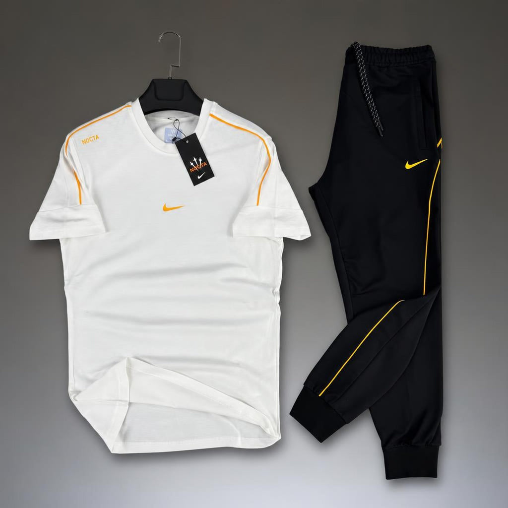 Nike Nocta мъжки летен спортен екип, бяло-черeн. Premium качество
