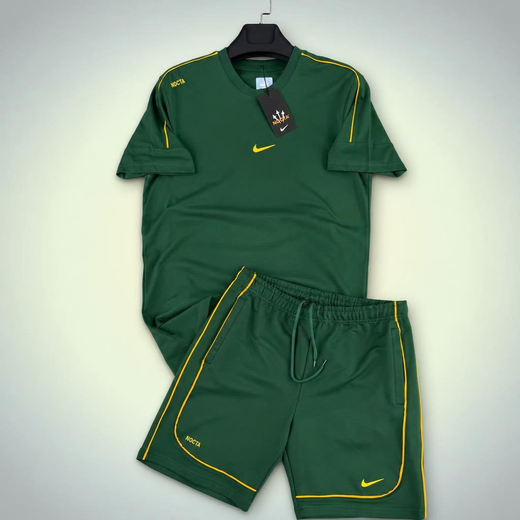Nike Nocta мъжки къс спортен екип, зелен. Premium качество