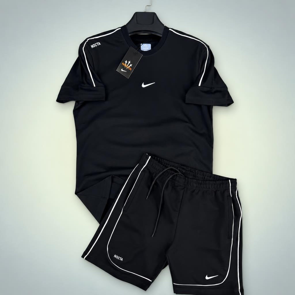 Nike Nocta мъжки къс спортен екип, черен. Premium качество