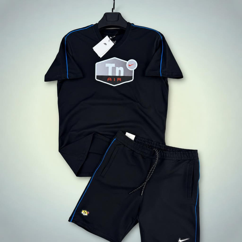 Nike TN Big Logo мъжки къс спортен екип, черен. Premium качество