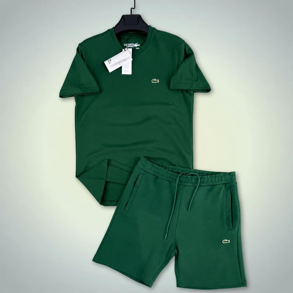 Lacoste Classic мъжки къс спортен екип, зелен. Premium качество