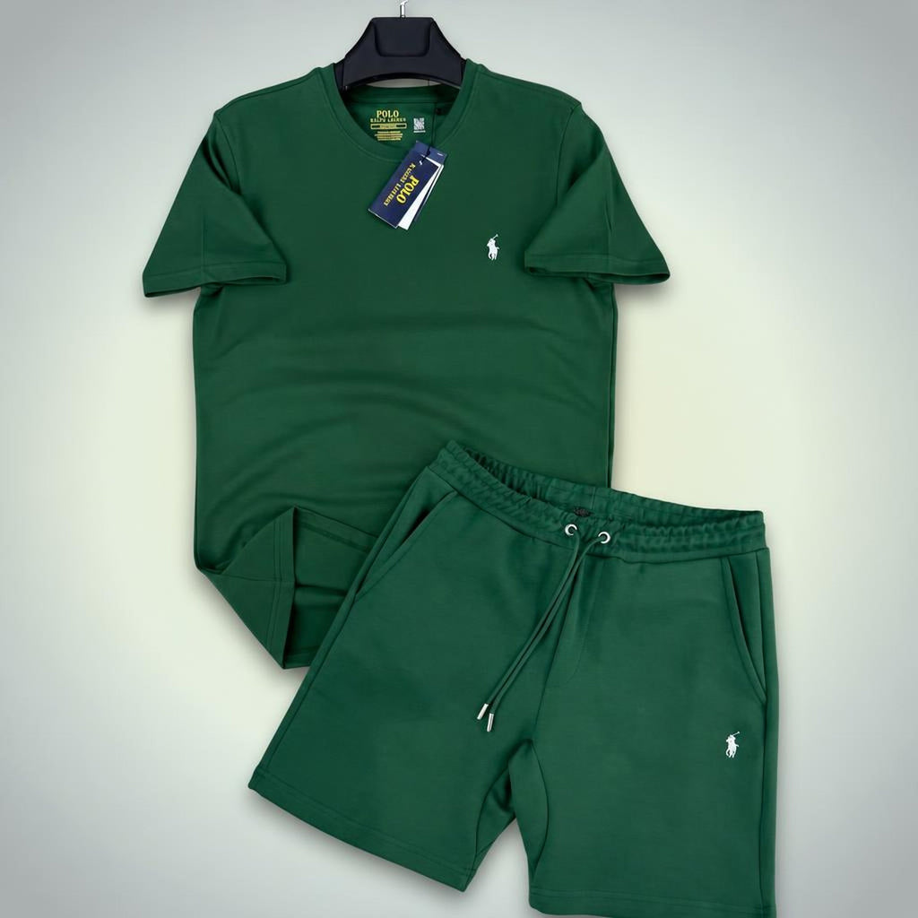 Ralph Lauren Classic мъжки къс спортен екип, зелен. Premium качество