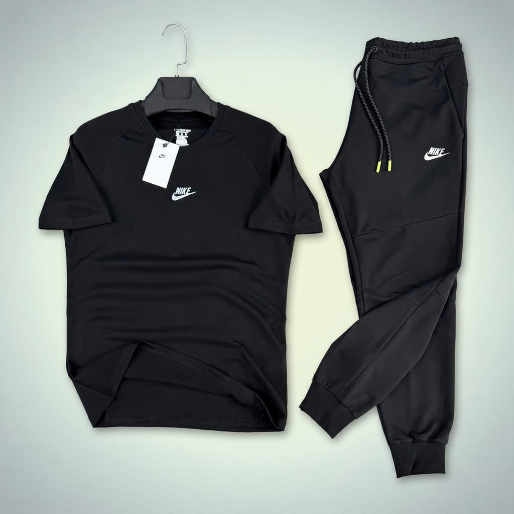 Nike Air Max мъжки летен спортен екип, черен. Premium качество