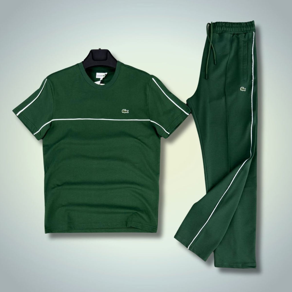 Lacoste мъжки летен спортен екип, зелен. Premium качество